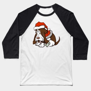 Cute Basset Hound Drawing Baseball T-Shirt